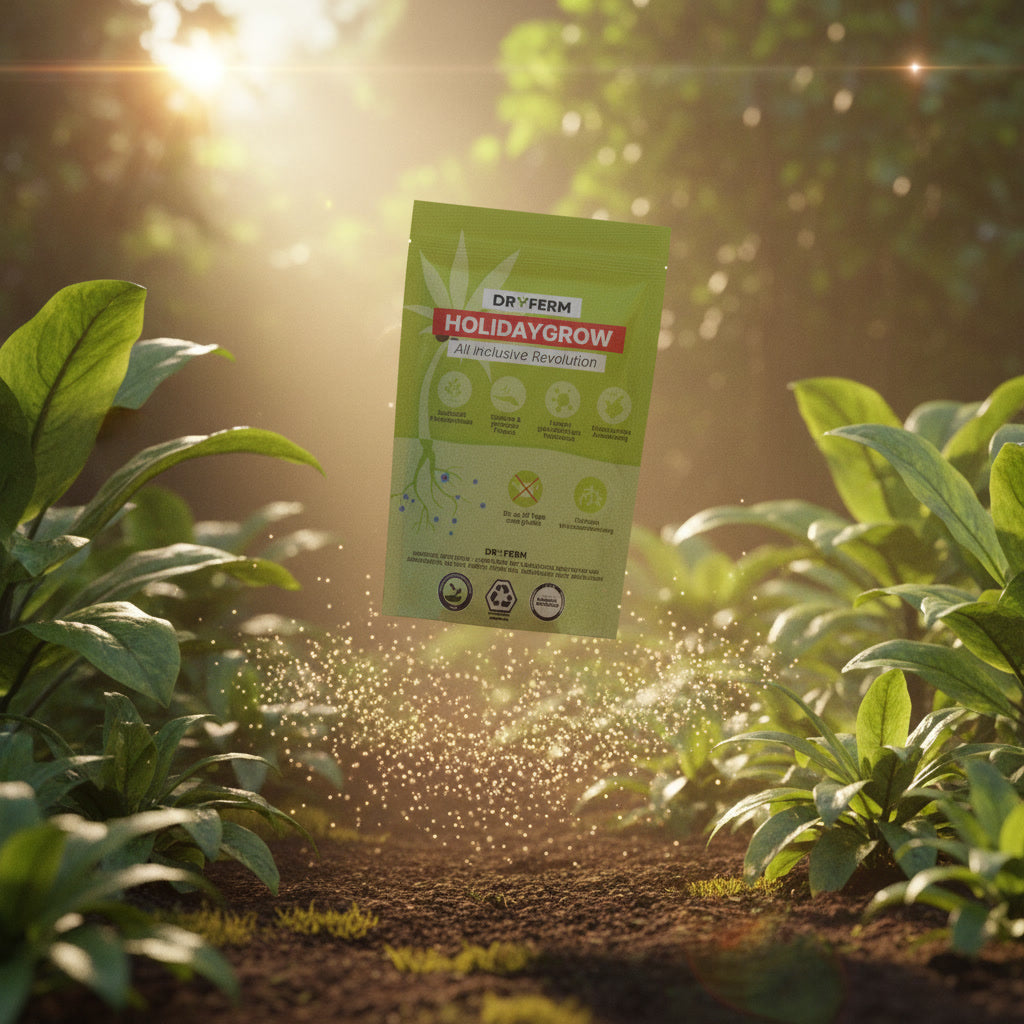 HolidayGrow – Hydrogel Wasser- & Nährstoffspeicher für Pflanzen