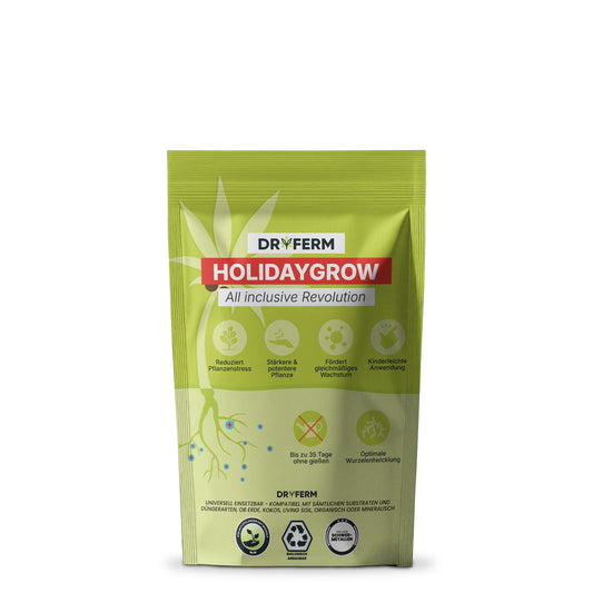 HolidayGrow – Hydrogel Wasser- & Nährstoffspeicher für Pflanzen